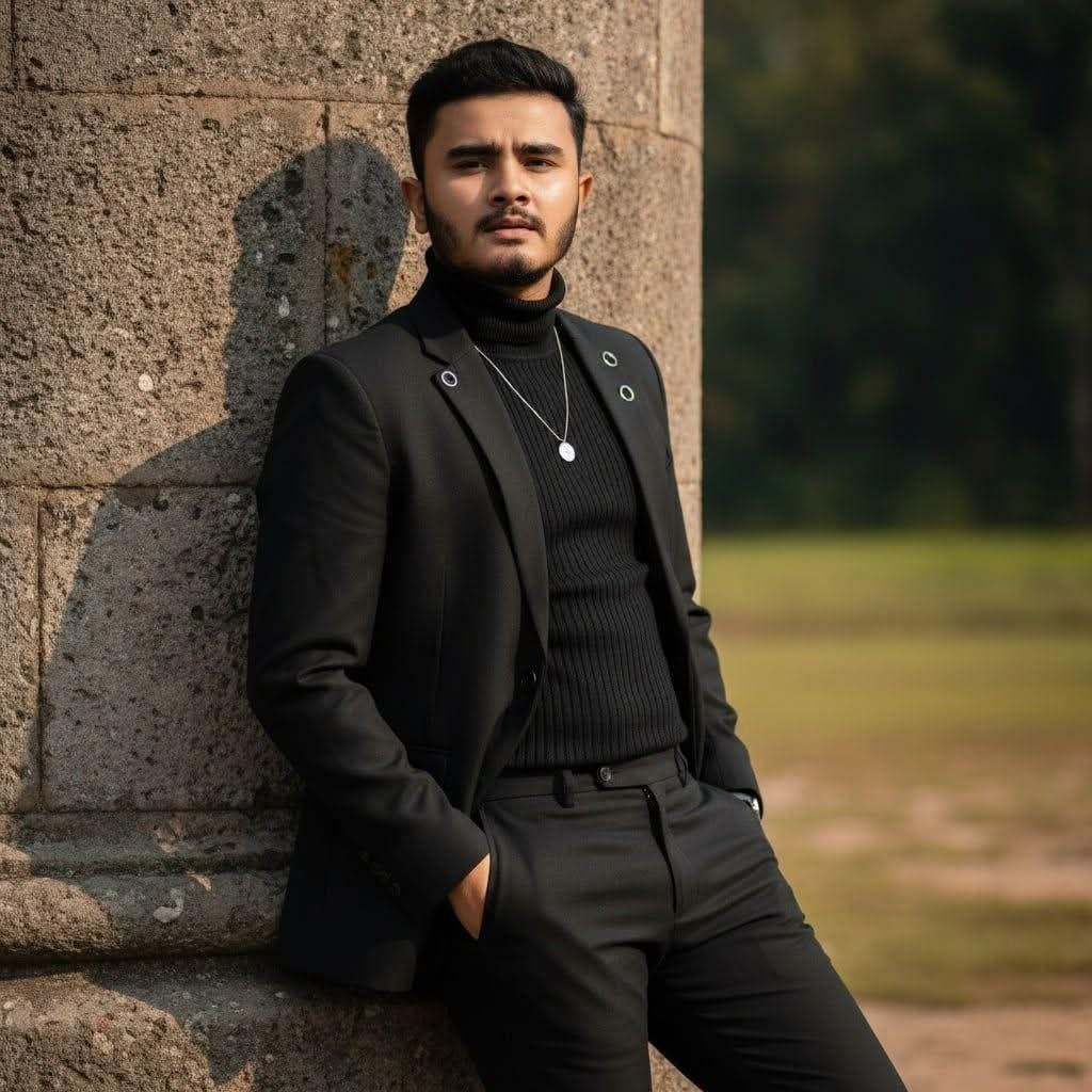 VYBEEQ premium men's fashion model